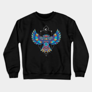 dreaming of a colorful owl Crewneck Sweatshirt